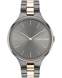 Calvin Klein - Reloj Analógico de Cuarzo para mujer con Correa en Acero Inoxidable de dos tonos - 25200127 - Lyst