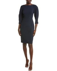 Eliza J - Signature Stretch Crepe Midi Dress - Lyst