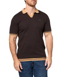 Karl Lagerfeld - Paris Collared Knit Color Blocking Textured Polo - Lyst