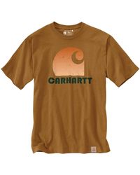 Carhartt - Big & Tall Loose Fit Heavyweight Short-sleeve C Graphic T-shirt - Lyst