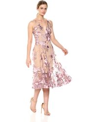 dress the population audrey embroidered dress