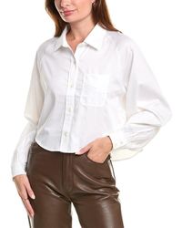 Hudson Jeans - Raglan Balloon Sleeve Button Down Shirt - Lyst