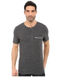 Michael Stars Mens Short Sleeve Crew Neck Linen Jersey T-Shirt
