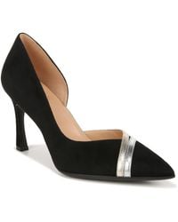 Naturalizer - S Aubrey D'orsay Pointed Toe Pump Black Suede 11 M - Lyst