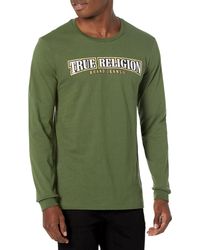 True Religion - Brand Jeans Ls Arch Logo Tee - Lyst