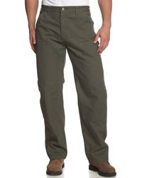 carhartt men's double front drill dungaree utility pant b04