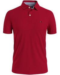 Tommy Hilfiger - Mens Short Sleeve Stretch In Slim Fit Polo Shirt - Lyst