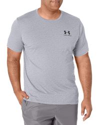 Under Armour - Sportstyle Left Chest Short Sleeve Super Soft T Shirt For Training And Fitness, Fast-drying T Shirt With Graphic - Lyst