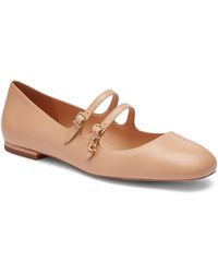 COACH - Whitley Leather Mary Jane Flat - Lyst