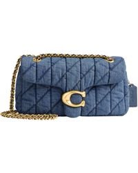 COACH - Quilted Leather Covered C Tabby Shoulder Bag 26 With Chain Strap - Lyst