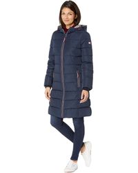 tommy jeans oversized tube quilted coat