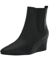 Anne Klein - Viki Wedge Heel Ankle Bootie - Lyst