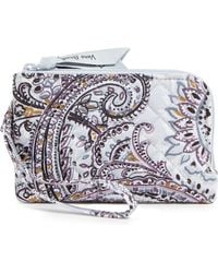 Vera Bradley - Cotton Double Zip Id Case Wallet With Rfid Protection - Lyst