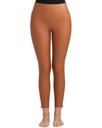 Yummie - Faux Leather Shaping Legging With Side Zip - Lyst