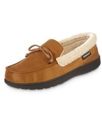Isotoner - Recycled Advanced Memory Foam Microsuede Vincent Eco Comfort Moccasin Slippers - Lyst