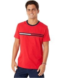 Tommy Hilfiger - S Adaptive Short Sleeve Signature Stripe With Magnetic Buttons T-shirt - Lyst