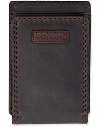 Columbia - Logo Patch Slim Magnetic Front Pocket Wallet - Lyst