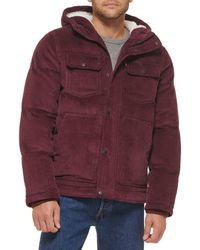 Levi's - Heavyweight Mid-length Hooded Military Puffer Jacket - Lyst