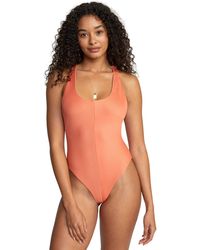 RVCA Womens South Swell One Piece Swimsuit 