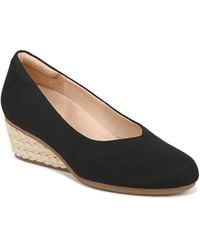 Dr. Scholls - S Be Ready Wedge Pumps Black Canvas 8.5 M - Lyst