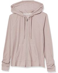Calvin Klein - Premium Performance Ruched Long Sleeve Zip Up Hoodie - Lyst