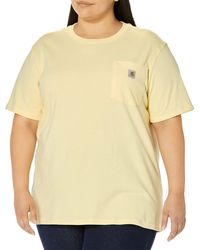 Carhartt - Arbeits-T-Shirt mit Brusttatsche | Pale Sun | Gr. M - Lyst
