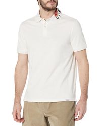 Guess - Short Sleeve Flower Embro Rib Polo - Lyst