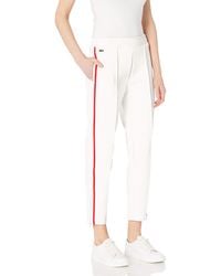Lacoste Straight-leg pants for Women | Online Sale up to 61% off | Lyst