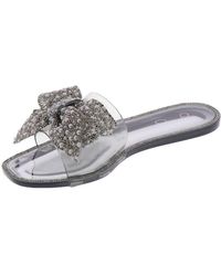 Jessica Simpson - Kilenya Embellished Slide Sandal Flat - Lyst