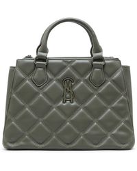 Steve Madden Damen Tasche HANNA Satchel – Umhängetasche Mit Logo-Prägung, Abnehmbarem Gurt