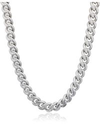 Amazon Essentials - Stainless Steel 8mm Cuban Chain 24mm - Lyst