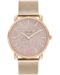 COACH - Elliot Mesh Bracelet Watch | Elegance And Sophistication Style Combined | Premium Quality Timepiece For Everyday Style - Lyst