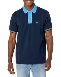 Lacoste - Contemporary Collection's Short Sleeve Classic Fit Color Blocked Polo Shirt - Lyst
