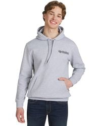 Quiksilver - Regular Fit Super Soft Fleece Midweight Pullover Hooded Sweatshirt - Lyst