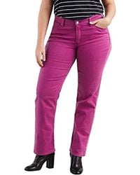 levi's women's plus size 414 classic straight jeans