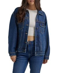Wrangler - Relaxed Fit Girlfriend Denim Jacket - Lyst