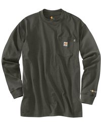 Carhartt - Mens Flame Resistant Force Cotton Long Sleeve T-shirt - Lyst