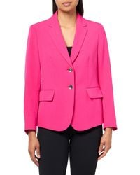 Kasper - Crepe Two Bttn Notch Collar Jacket - Lyst