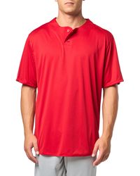 Russell - 2-button Baseball Jersey-short Sleeve Moisture-wicking Dri-power Performance Shirt - Lyst