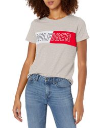 Tommy Hilfiger - Short Sleeve Crew Neck Flag Logo T-shirt - Lyst