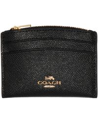 COACH - Crossgrain Leather Shaped Card Case - Lyst