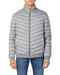 Emporio Armani - A | X Armani Exchange Quilted Down Milano/new York Logo Zip-up Jacket - Lyst