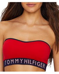 Tommy Hilfiger - Seamless Retro Style Logo Bandeau Bralette Bra - Lyst