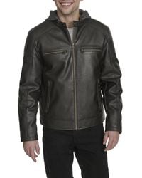 Levi's - Faux Leather Racer Jacket - Lyst