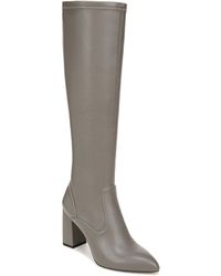 Franco Sarto - S Katherine Knee High Heeled Boots Graphite Grey Stretch 6.5 M - Lyst
