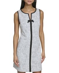 Karl Lagerfeld - Paris V Neck Sleeveless Bow A Line Dress - Lyst