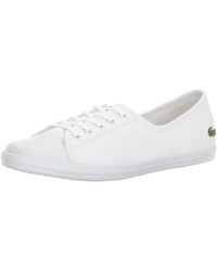 lacoste ziane chunky white leather