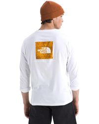 The North Face - Evolution Regenerative Ink Box Nse Long-sleeve Tee | Regular Fit Cotton Shirt With Logo Graphic & Set-in Sleeves - Lyst