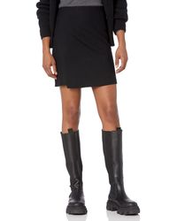Vince - Asymmetric Paneled Wool-blend Skirt - Lyst