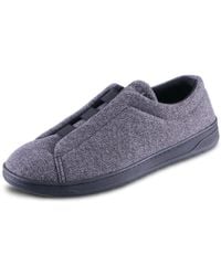 Isotoner - Indoor/outdoor Heathered Knit Brady Closed Back Slippers With Memory Foam Comfort And Heel Support - Lyst
